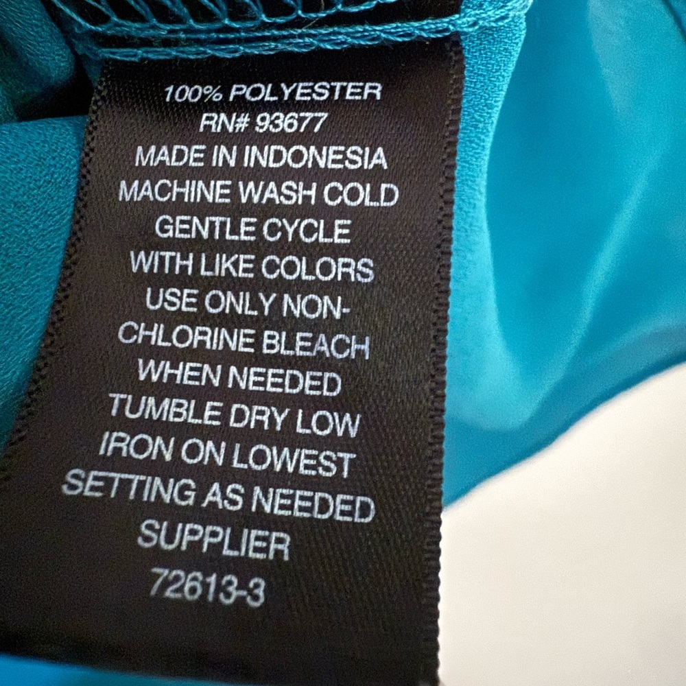 Worthington Turquoise Blouse - Picture 4 of 7